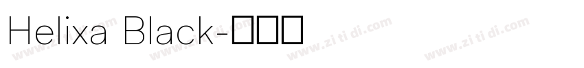 Helixa Black字体转换